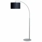 Торшер TopDecor Swan Swan F1 11 02g Цвет арматуры серый Цвет плафонов черный