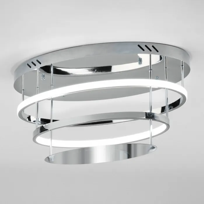 Накладной светильник Eurosvet Chic 90160/2 хром Цвет арматуры хром Цвет плафонов хром от ImperiumLoft