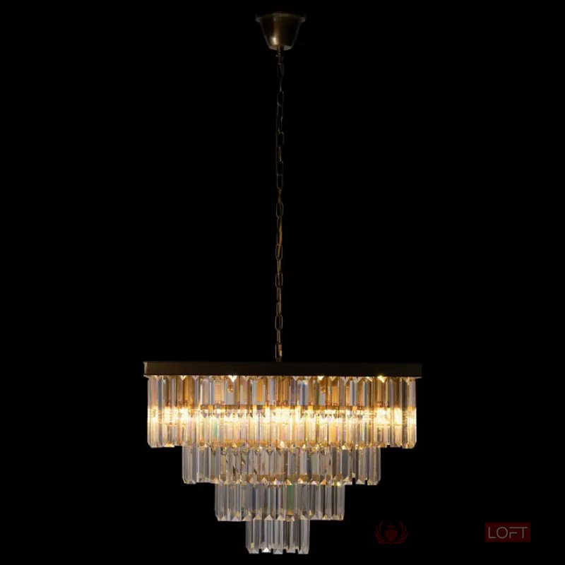 Подвесная люстра Loft it Prism Clear 10019/600S Цвет арматуры золото Цвет плафонов прозрачный от ImperiumLoft
