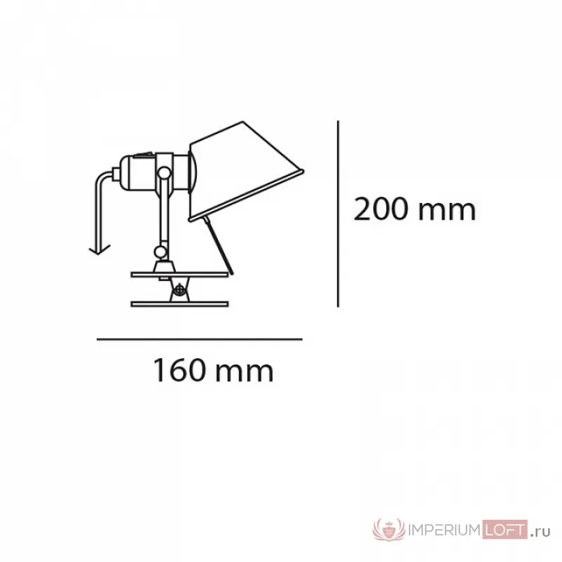 Настольная лампа офисная Artemide A010860 от ImperiumLoft
