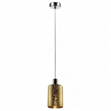 Подвесной светильник Zumaline Pioli P0369-01A-F4GQ Цвет арматуры хром Цвет плафонов золото