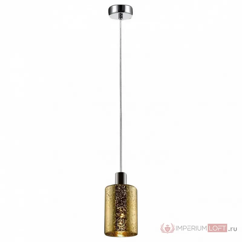 Подвесной светильник Zumaline Pioli P0369-01A-F4GQ Цвет арматуры хром Цвет плафонов золото от ImperiumLoft