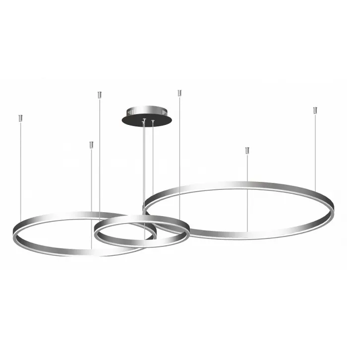 08223,16P(4000K) Подвес Тор серебро w133.5*95(d80+60+40) h150 Led 110W (4000k) от ImperiumLoft