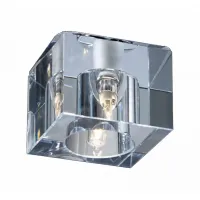Встраиваемый светильник Novotech Cubic 369298 Цвет арматуры хром Цвет плафонов прозрачный