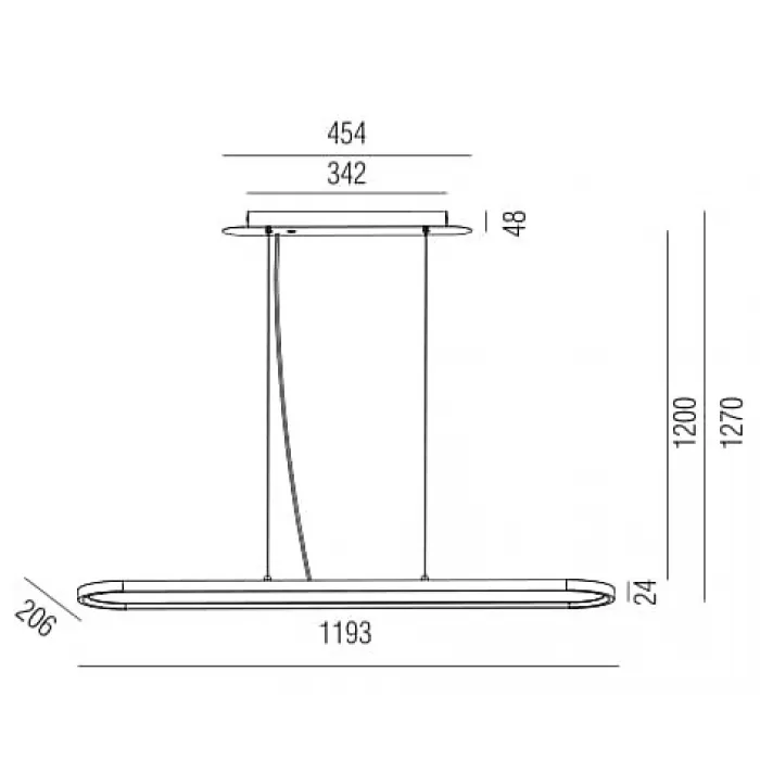 Подвесной светильник Donolux S111025 S111025/1 L1200 от ImperiumLoft