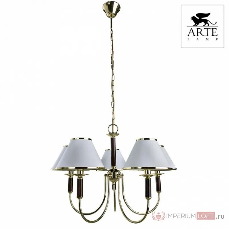Подвесная люстра Arte Lamp Catrin A3545LM-5GO Цвет арматуры золото Цвет плафонов золото от ImperiumLoft