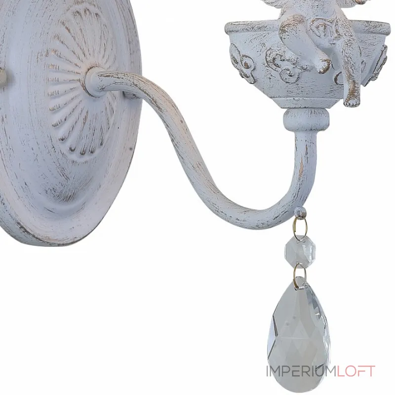 Бра Arte Lamp Cherubino A5656AP-1WG Цвет арматуры золото Цвет плафонов белый