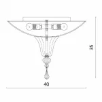 Потолочный светильник Divinare Goccia 4002/01 PL-2 