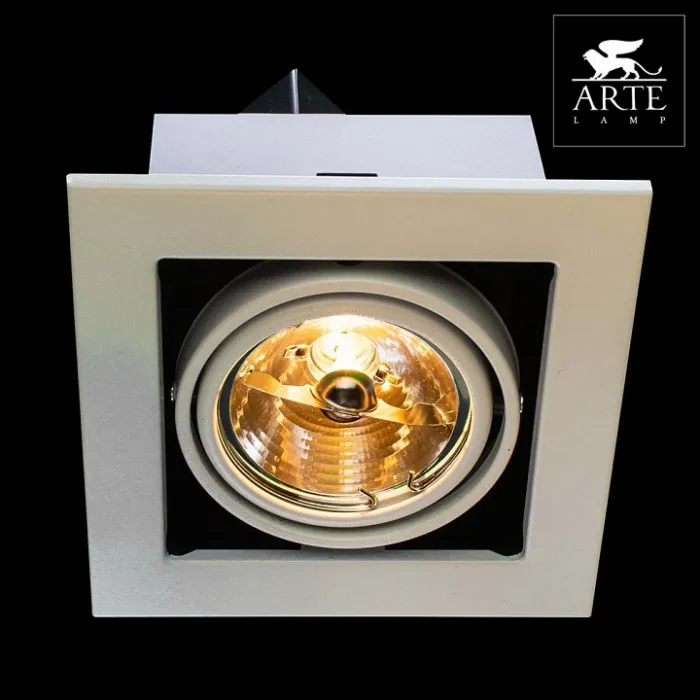 Встраиваемый светильник Arte Lamp Technika 2 A5930PL-1WH Цвет арматуры белый Цвет плафонов белый от ImperiumLoft