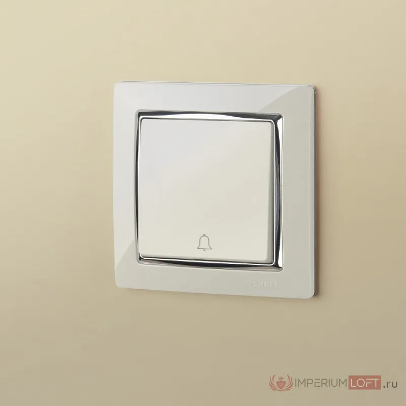 Кнопка звонка без рамки Werkel Cлоновая Кость a051472 от ImperiumLoft