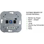 Диммер роторный Lucide Recessed Wall Dimmer Nl 50000/00/31 от ImperiumLoft