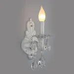 Бра Omnilux Carbonia OML-76901-01 Цвет арматуры белый Цвет плафонов прозрачный от ImperiumLoft