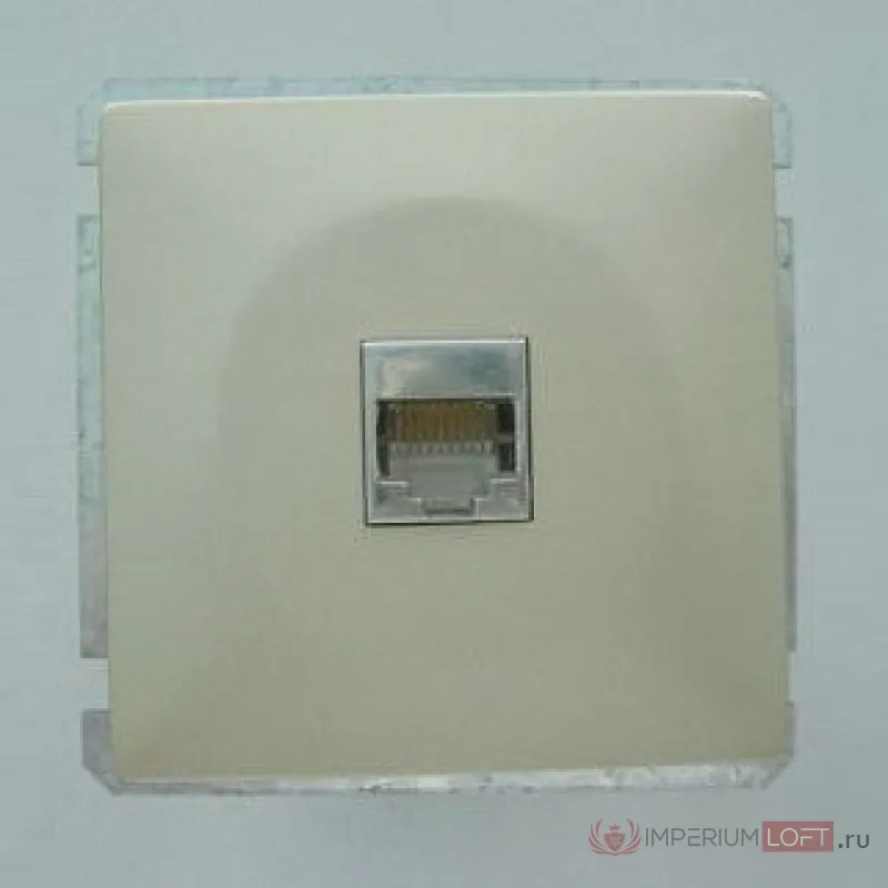 Розетка двойная Ethernet RJ-45 без рамки Imex 1611L 1611L-S340 Цвет арматуры серый от ImperiumLoft