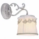 Бра Arte Lamp Merletto A5709AP-1WG Цвет арматуры золото Цвет плафонов белый