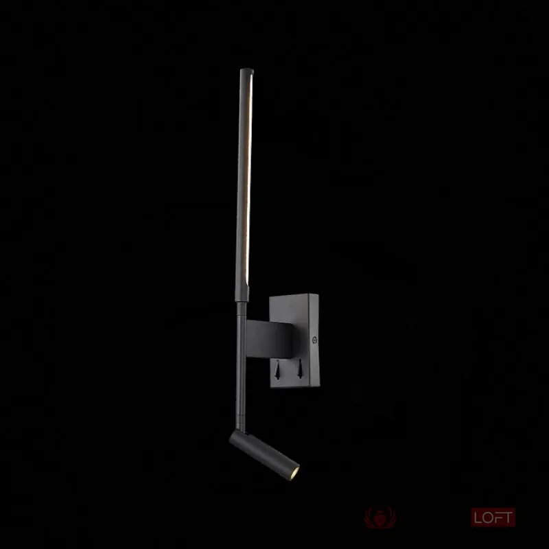 Бра с подсветкой ST-Luce Ralio SL1580.401.02 Цвет арматуры черный Цвет плафонов белый от ImperiumLoft