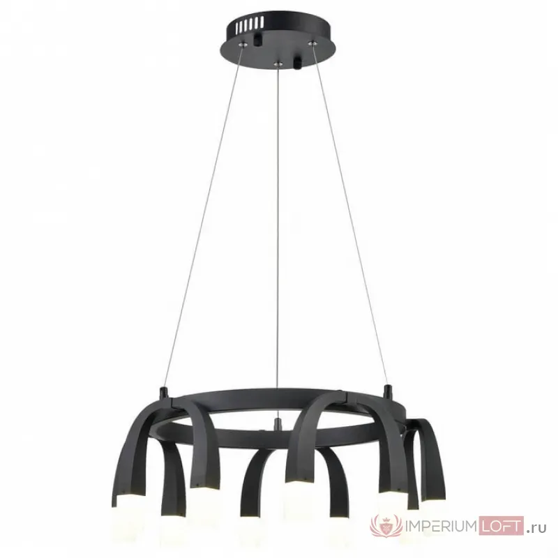 Подвесной светильник Vele Luce Negro 742 VL7102P10 Цвет арматуры черный Цвет плафонов белый от ImperiumLoft