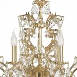 Подвесная люстра Dio D’Arte Forli Forli E 1.1.8.200 G Цвет плафонов прозрачный Цвет арматуры золото от ImperiumLoft