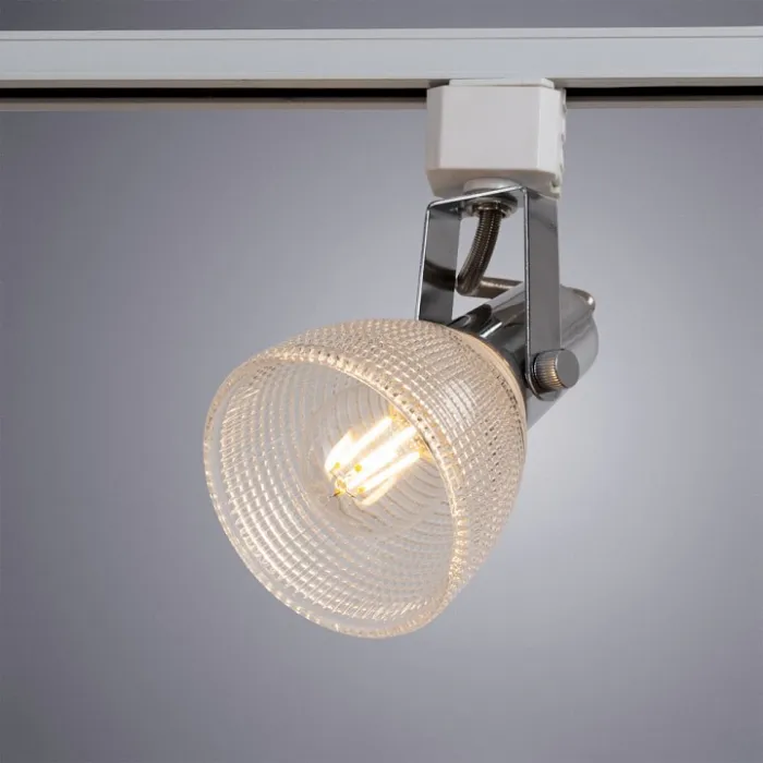 Светильник на штанге Arte Lamp Ricardo A1026PL-1CC Цвет плафонов прозрачный Цвет арматуры хром от ImperiumLoft