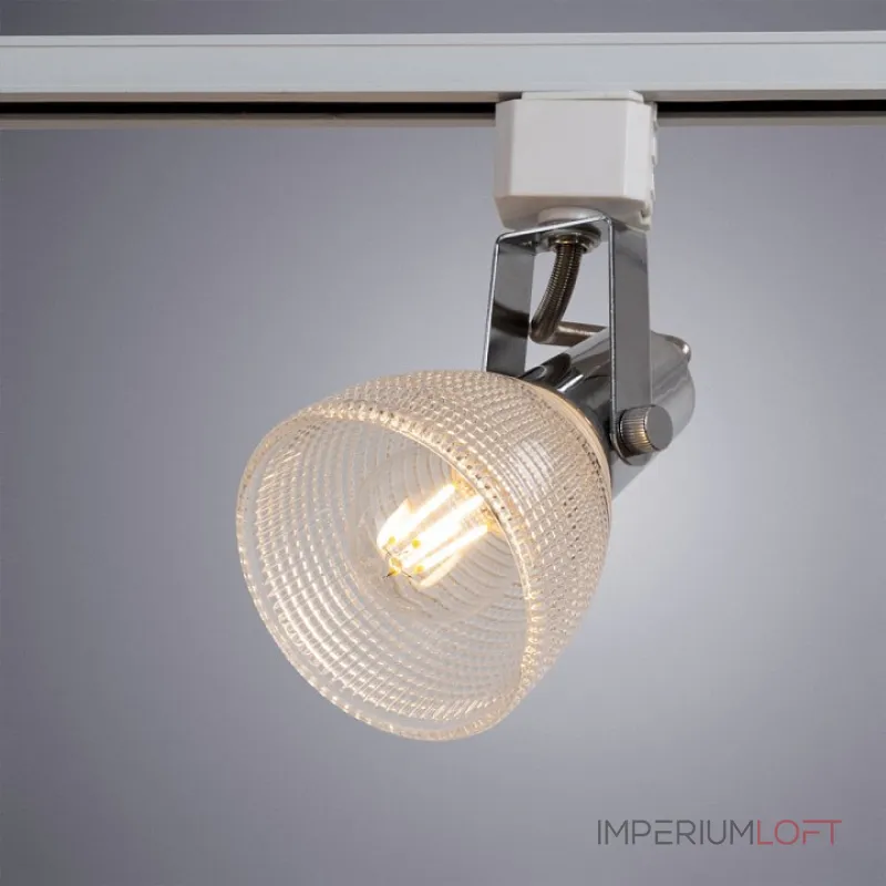Светильник на штанге Arte Lamp Ricardo A1026PL-1CC Цвет плафонов прозрачный Цвет арматуры хром