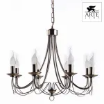 Подвесная люстра Arte Lamp Maypole A6300LM-8AB Цвет арматуры бронза Цвет плафонов белый от ImperiumLoft