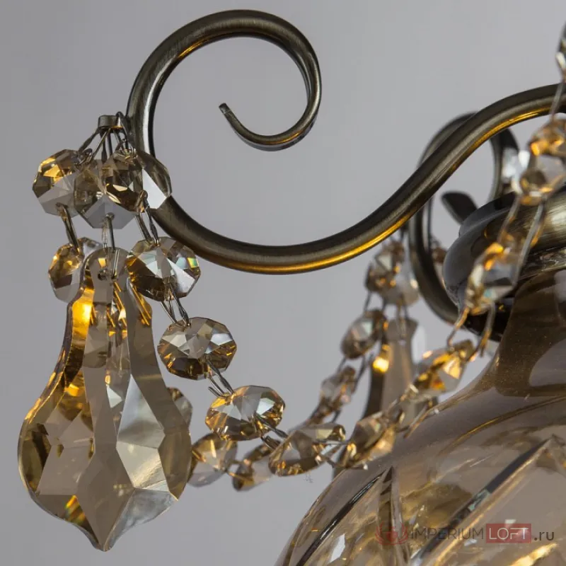 Подвесной светильник Divinare Reggia 1150/02 SP-3 Цвет арматуры бронза Цвет плафонов коричневый от ImperiumLoft