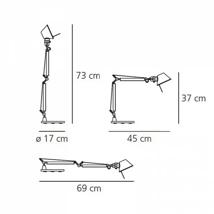 Настольная лампа офисная Artemide A011860 от ImperiumLoft