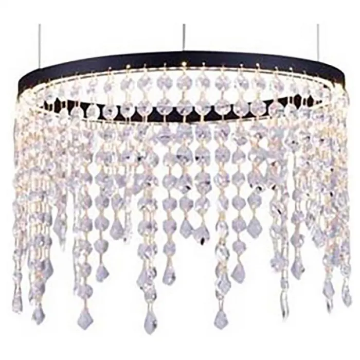 Подвесной светильник Lucia Tucci Eclipse eclipse 1671.1 D400 LED Цвет плафонов прозрачный Цвет арматуры черный от ImperiumLoft