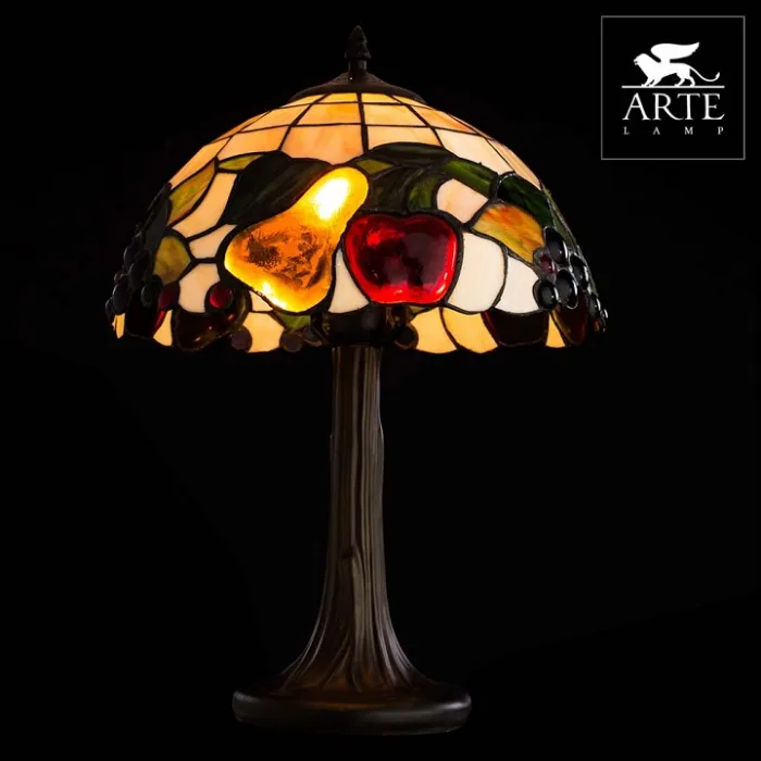 Настольная лампа декоративная Arte Lamp Fruits A1232LT-1BG Цвет арматуры медь Цвет плафонов разноцветный от ImperiumLoft