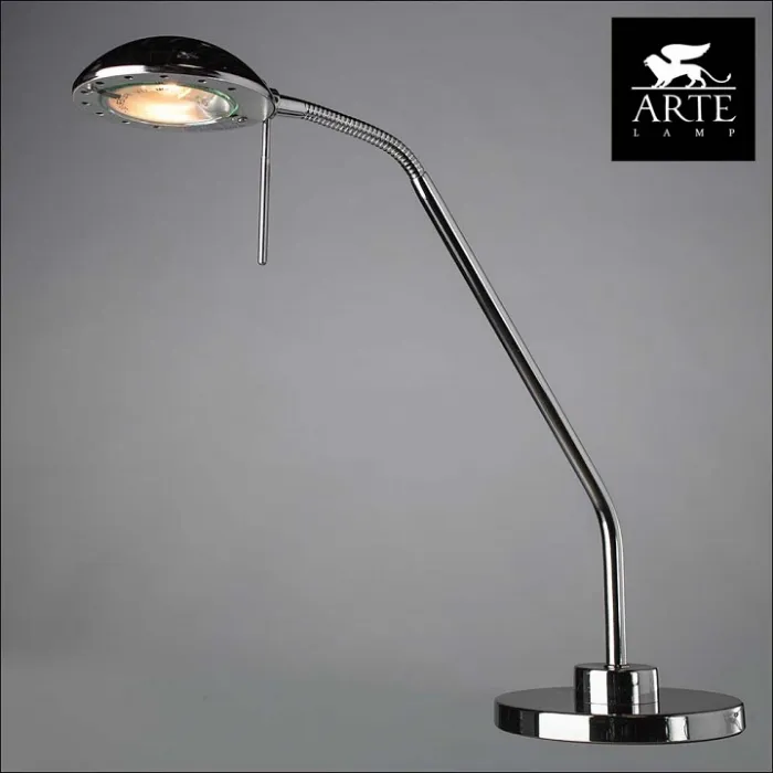 Настольная лампа офисная Arte Lamp Flamingo A2250LT-1CC Цвет арматуры хром Цвет плафонов хром от ImperiumLoft