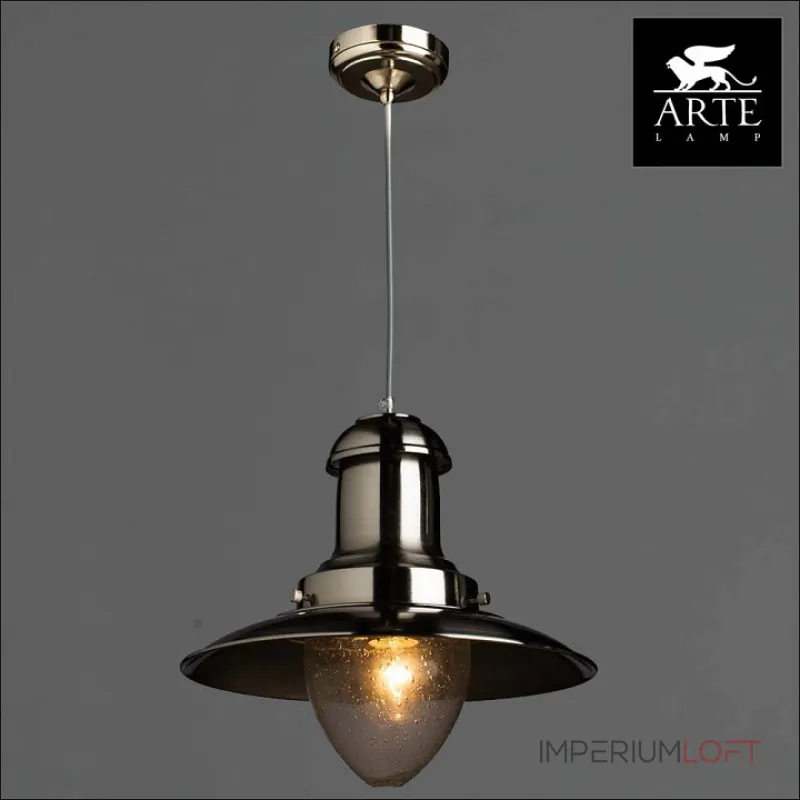 Подвесной светильник Arte Lamp Fisherman A5530SP-1SS Цвет арматуры серебро Цвет плафонов прозрачный