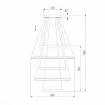 Подвесной светильник Eurosvet Olympia 90179/5 сатин-никель 145W от ImperiumLoft