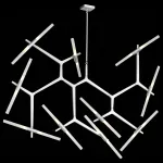 Люстра на штанге ST-Luce Laconicita SL947.102.20 Цвет арматуры серебро Цвет плафонов белый от ImperiumLoft