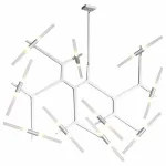 Люстра на штанге ST-Luce Laconicita SL947.102.20 Цвет арматуры серебро Цвет плафонов белый от ImperiumLoft