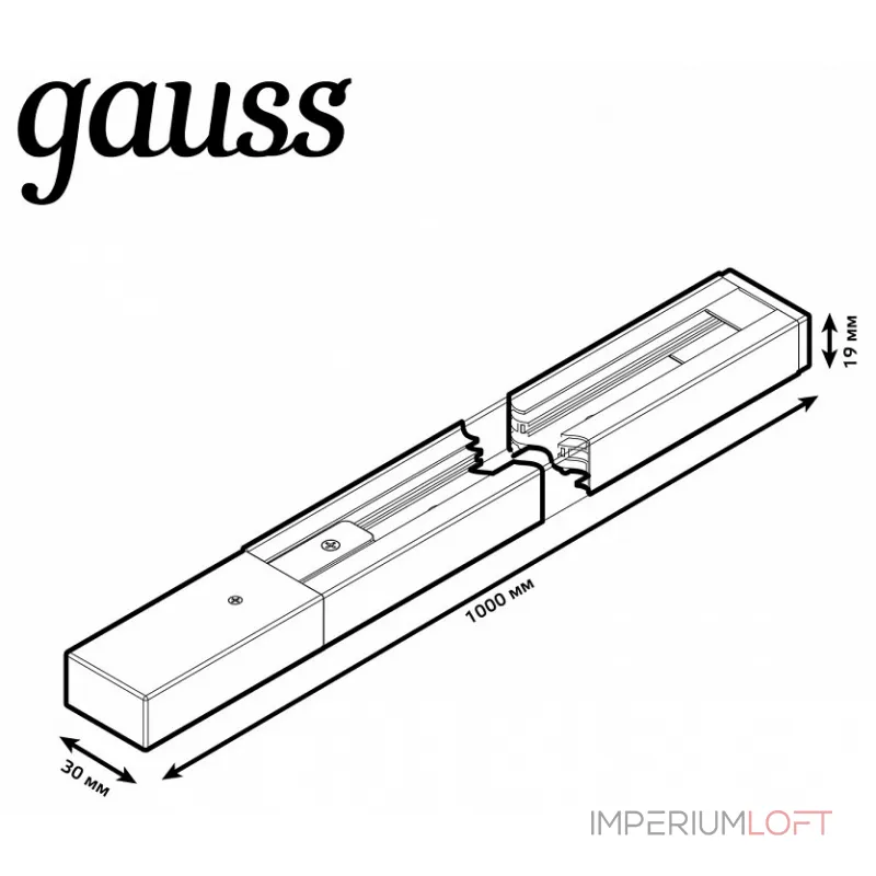 Трек накладной Gauss TR TR101 Трек накладной Gauss TR TR101
