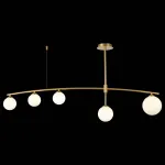 Светильник на штанге ST-Luce Sembrare SL1208.302.05 Цвет плафонов белый Цвет арматуры золото от ImperiumLoft