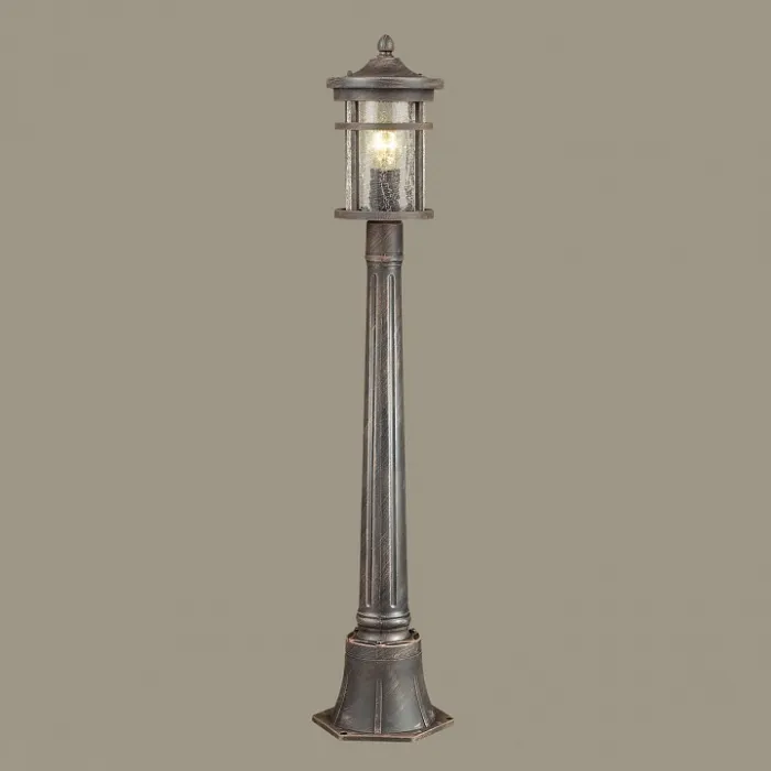 Наземный низкий светильник Odeon Light Virta 4044/1F Цвет арматуры черный Цвет плафонов черный от ImperiumLoft