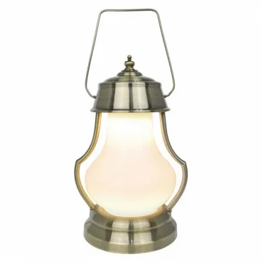 Настольная лампа декоративная Arte Lamp Lumino A1502LT-1AB Цвет арматуры бронза Цвет плафонов белый