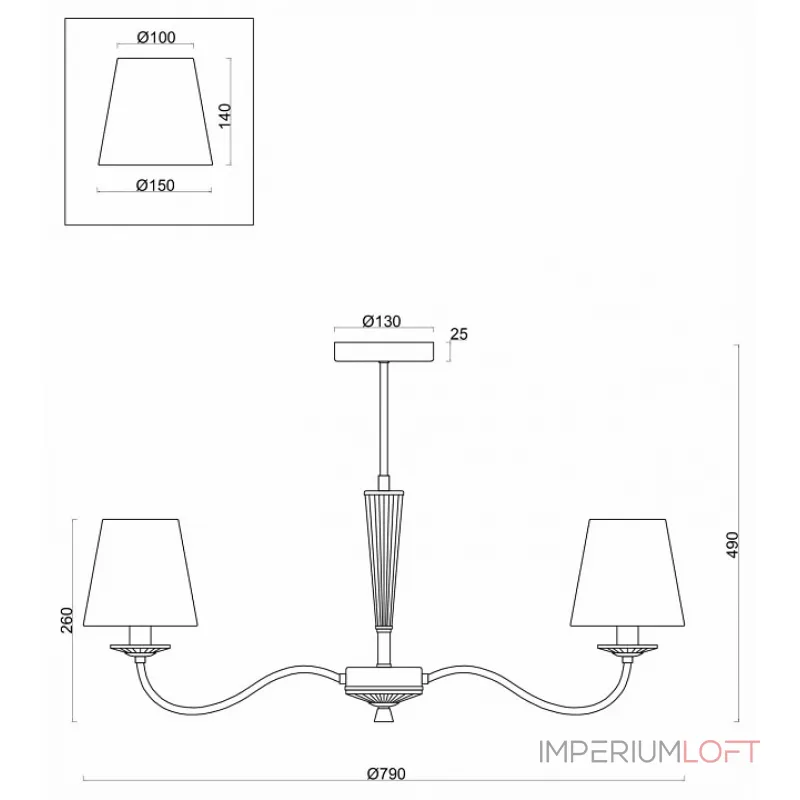 Люстра на штанге Freya FR2027PL-07BS Люстра на штанге Freya FR2027PL-07BS