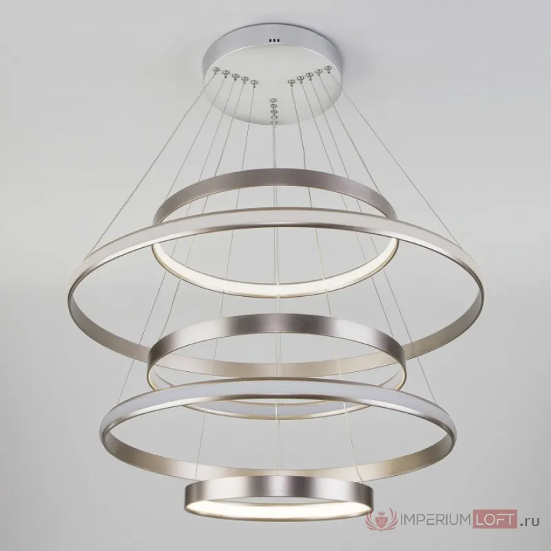 Подвесной светильник Eurosvet Olympia 90179/5 сатин-никель 145W от ImperiumLoft