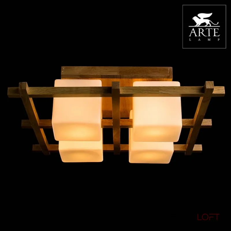 Потолочная люстра Arte Lamp Woods A8252PL-4BR 