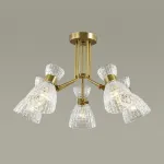 Люстра на штанге Lumion Jackie 3704/5C Цвет арматуры бронза Цвет плафонов прозрачный от ImperiumLoft