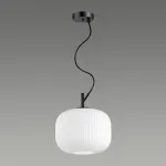 Подвесной светильник Odeon Light Roofi 4753/1 Цвет плафонов белый Цвет арматуры черный от ImperiumLoft