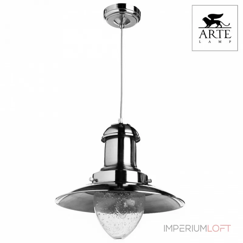 Подвесной светильник Arte Lamp Fisherman A5530SP-1SS Цвет арматуры серебро Цвет плафонов прозрачный