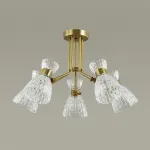 Люстра на штанге Lumion Jackie 3704/5C Цвет арматуры бронза Цвет плафонов прозрачный от ImperiumLoft