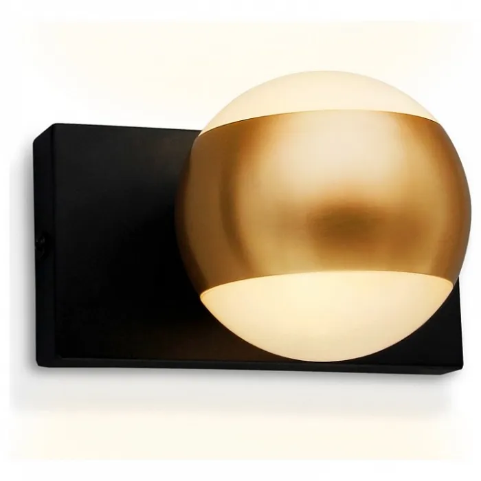 Спот Ambrella Wall 16 FW571 SBK/GD черный песок/золото G9 max 40W 100*70*85 Цвет арматуры черный Цвет плафонов золото от ImperiumLoft