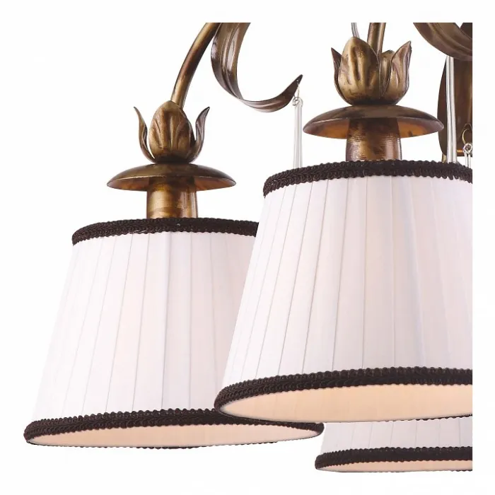 Люстра на штанге Arte Lamp Borgia A8100PL-6GA Цвет арматуры золото Цвет плафонов белый от ImperiumLoft