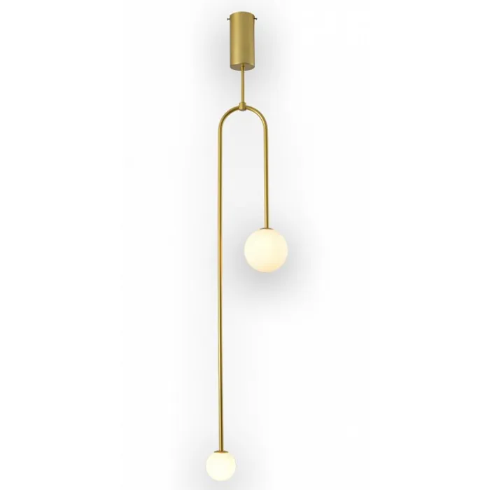 09488-2,33 Люстра Ирэн золото d23 h133 G9 2*5W (Led лампы в комплекте 3000К) от ImperiumLoft