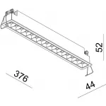 Встраиваемый светильник Deko-Light Ceti 565252 Цвет арматуры белый Цвет плафонов черный от ImperiumLoft