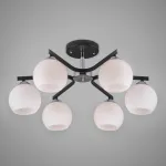 Люстра на штанге Eurosvet Blasco 30145/6 хром/венге от ImperiumLoft