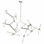 Люстра на штанге ST-Luce Laconicita SL947.102.20 Цвет арматуры серебро Цвет плафонов белый от ImperiumLoft